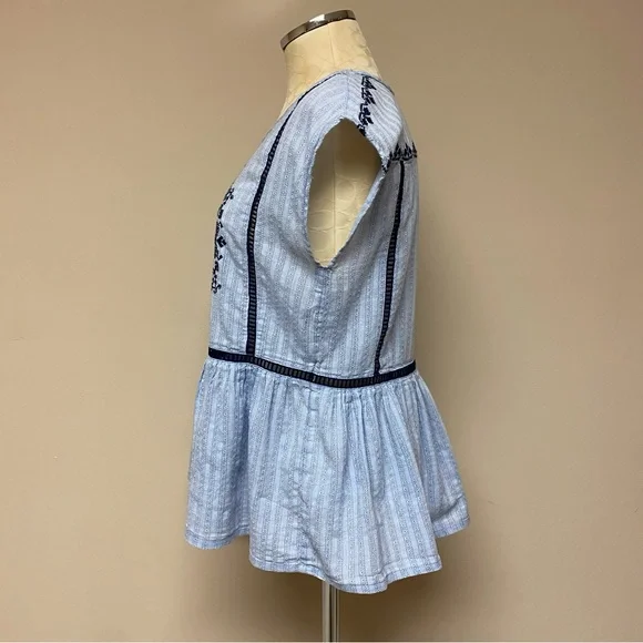 Nordstrom Caslon Cross-Stitch Blouse - Picture 3 of 6